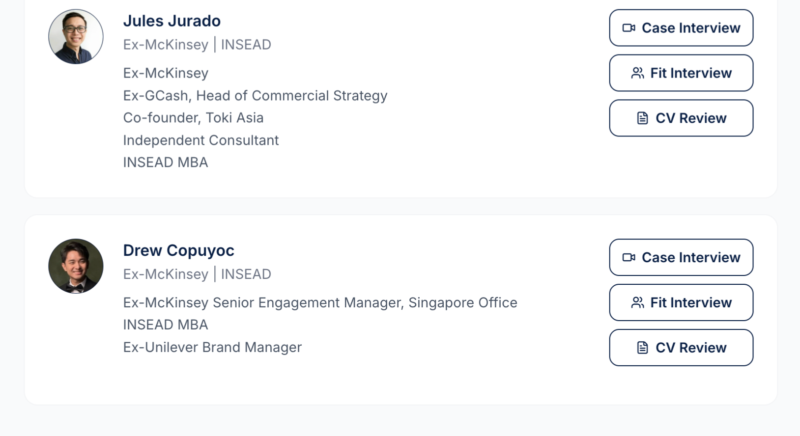 1-on-1 with Real Consultants